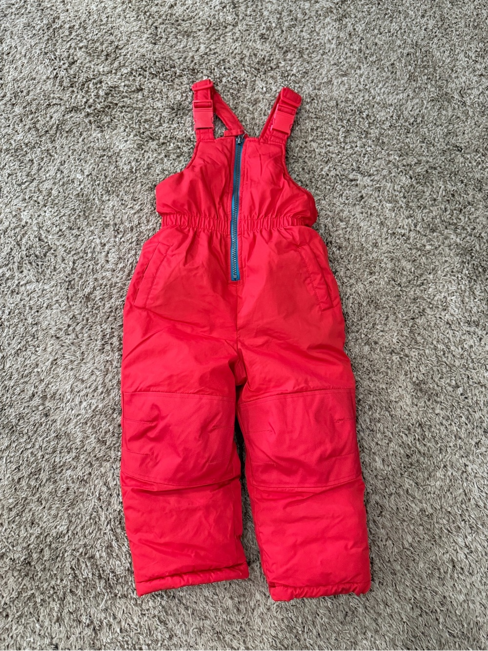Wippette Bright Red Insulated Kids Snow Overalls